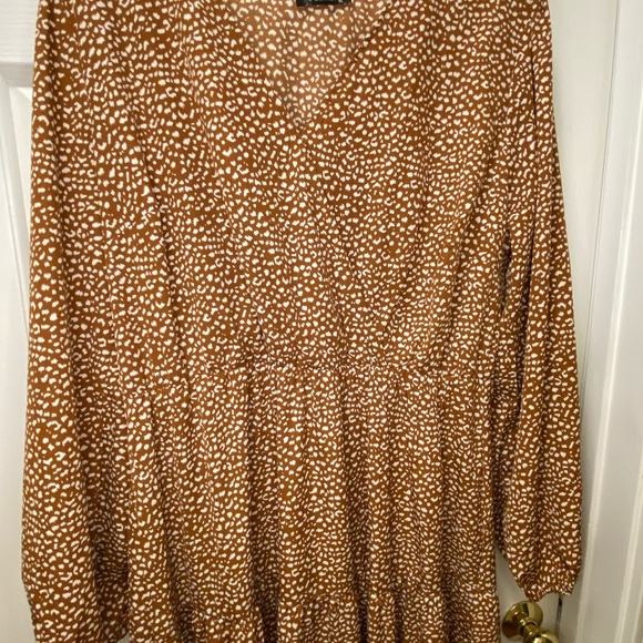 Pretty Garden Elegant Brown Floral Maxi Dress - Picture 2 of 5